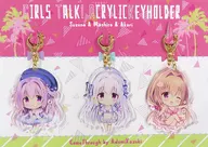 【オリジナル】アクリルキーホルダーセット すずの＆ましろ＆あかり(あづみ一樹) /ComeThrough