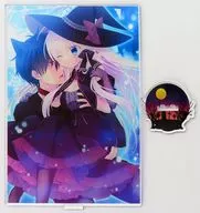 【オリジナル】アクリルスタンド 魔女と使い魔イラスト(泉水真琴) /たそもれら