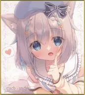 【バーチャルYoutuber】ミニ色紙 もふやまそらら(ゆき恵) C106/PeachCandy