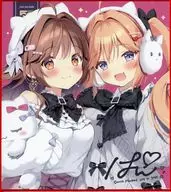 【オリジナル】トレーディングミニ色紙 ここあ＆晴夏(ぱん) C107/ぱんのみみ
