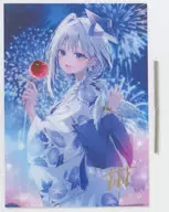 【ホロライブプロダクション】箔押し複製サイン入りA4アクリルパネル りんご飴 天音かなた(おしおしお) /OSHIOSHIO