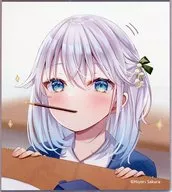 【オリジナル】複製ミニ色紙 ポッキーの日(桜ひより) /ひよこサブレ