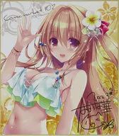 【オリジナル】複製サイン入り色紙 (ななろば華) C102/祭社
