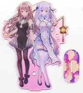 【オリジナル】アクリルフィギュア 飛鳥＆栞(花花捲＆草草饅) C107/TwinBox