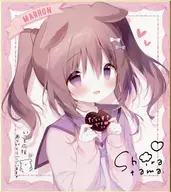 [直筆サイン入り]【オリジナル】複製色紙 まろん(しらたま) FANBOX継続特典/しらたまこ