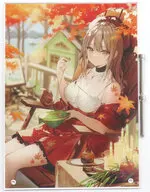 【オリジナル】B5アクリルパネル 針で彩る小さな秋(necomi) 2024.5/Secret Cute