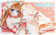 【オリジナル】デスクマット つみきちゃん(すいみゃ) /Chilly polka