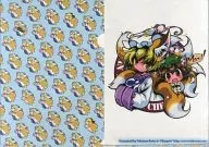 [Toho Project] A4 plastic trasparent file folder Yagumo Indigo & Orange / Hina Pudding