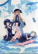 [Original] A4 plastic trasparent file folder Black Style Costume 3-Person (Tiv) C90/atelier Tiv artworks