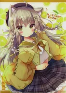 [Original] A4 plastic trasparent file folder Lemon / Platinum Mushrooms