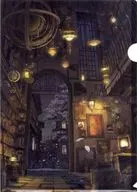 [Original] A4 plastic trasparent file folder, Stars on Ceilings, Cherry blossoms at Night (K. KANEHIRA) / futuristic impression