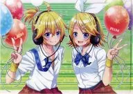 【ボーカロイド】A4クリアファイル 鏡音リン＆鏡音レン(夕華ののこ) /コロコロうどん