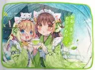 【オリジナル】ブランケット お茶と幸せをおすそわけにゃん(ぱん) Tokyo Big Sight 2022 LIMITED EDITION ComicMarket 101 WINTER/ぱんのみみ＆東京ビッグサイト サービスコーナー