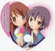 【涼宮ハルヒの憂鬱】ハート型うちわ 朝比奈みくる＆長門有希(かのん) C74/あるめにあんだんす