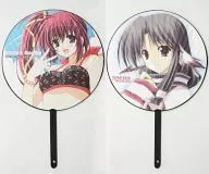 【よろず】うちわ 高瀬瑞希＆エルルゥ(西又葵＆鈴平ひろ)/JOKER TYPE＆HEART WORK