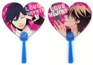 【よろず】ラブラブうちわ HAYATO＆無月ヒジリ(紙屋くり子) C80/TIGHTROPE