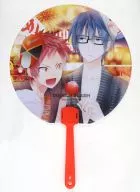 【K】クリアうちわ 伏見猿比古＆八田美咲(織島ユポポ) C84/ダブルスラッシュ