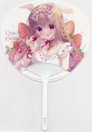 【オリジナル】うさ耳っ娘うちわ(ゆき恵) C104/PeachCandy