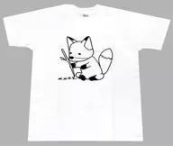 【オリジナル】ゆのこんこんTシャツ ホワイト Sサイズ(ゆのぱんちゃこ) /猫大好き