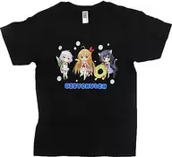 【プリンセスコネクト】美食殿Tシャツ 黒(梱枝りこ) /無人少女