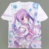【オリジナル】フルグラフィックTシャツ XLサイズ ひらりちゃん(しらたま) C104/しらたまこ
