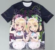 【ブルーアーカイブ】フルグラフィックTシャツ XLサイズ 才羽モモイ＆才羽ミドリ(水上凛香) C106/悠々亭