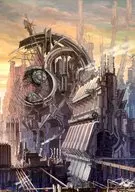 【オリジナル】A4ポスター 古代炉と赤褐色の大工場(K.Kanehira) /futuristic impression