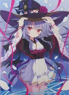 【オリジナル】特大硬質ポスター 和服魔女きつね(天夢森流彩) C107/和