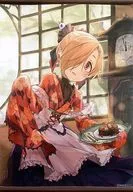 [idol Master] Japanese Maid Kobai B2 Tapestry Shirasaka Kobai Utahime Teien 16 / Midnight Blue