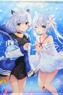 【原創】B2掛畫Miushi&雨夾雪(三島Kuroyne&Tsunako)COMITIA 130/SHIROSHU&SANYOZA