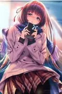 [Original] B2W Suede Tapestry Shizu Shiro Neru Hanakami, she falls in love Only Shop Online / Melon Books
