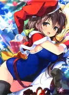 【オリジナル】描き下ろしB2Wスエードタペストリー Merry URISTMAS 2023(永山ゆうのん) 2024.1/メロンブックス