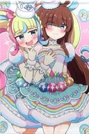 [Kiratto Pri Chan] B2W Suede Tapestry Nijidai Daia & Nijino Saki Daia (Space DERO DERO) Prism ☆ Jump 30 / Grapefruit Moon
