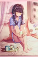 【オリジナル】B2タペストリー 「週末お泊り♪」(たにはらなつき) /densuke
