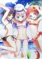 【ご注文はうさぎですか?】B2タペストリー チノ＆マヤ＆メグ(夏奈なつ) /これは野菜ですか