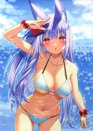 【バーチャルYouTuber】B2タペストリー 紙代なつめ(やすゆき) /紙切ればさみ