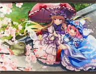 【東方Project】B2Wスエードタペストリー 西行寺幽々子＆八雲紫(南瓜かぷちー) 第18回博麗神社例大祭/Pumpkin City