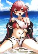 【バーチャルYoutuber】B2タペストリー マリン船長・夏の海ver 宝鐘マリン(らーれ) C104/らぁれるU