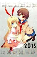 【咲-saki-】咲衣A2尺寸挂画日历宫永咲&天江衣(笃見唯子)C87/薄荷屋