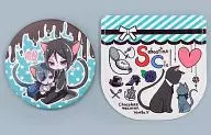 [Black Butler] Nyanko セバシエ Can Mirror & Case Sebastian Michaelis & Ciel Phantomhive C88 / Chocolate Macaroon