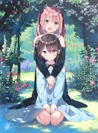[Original] Kuruzu Canvas Art-Kurumi & Shizuku (Kantoku) / 5th Year After School