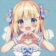 【オリジナル】27cm正方形サイズキャンバスアート てん(ぱん) karory＆ぱん ふたり展 in 福岡 KITTE 博多/KAROMIX＆ぱんのみみ