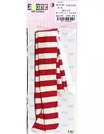 60 アリスオーバーニーソックス 赤×白