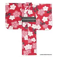 50 Yukata Set ~ Goldfish and Plum ~ (Red)