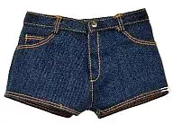 50 Denim Hot Pants Navy