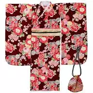 50 Kimono Set ~ Peony Plum ~ Enji