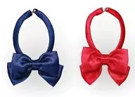 50 cm Plain Ribbon Tie Set II Navy / Red