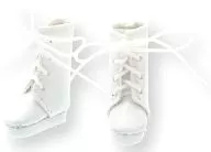 1/12 Lace Up Short Boots White