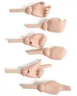 27 cm Hand Parts for Obitsubodi 2 (6 Pieces) Natural