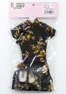 60cm用 ミニ丈チャイナドレス(ブラック) 「60COLLECTION」